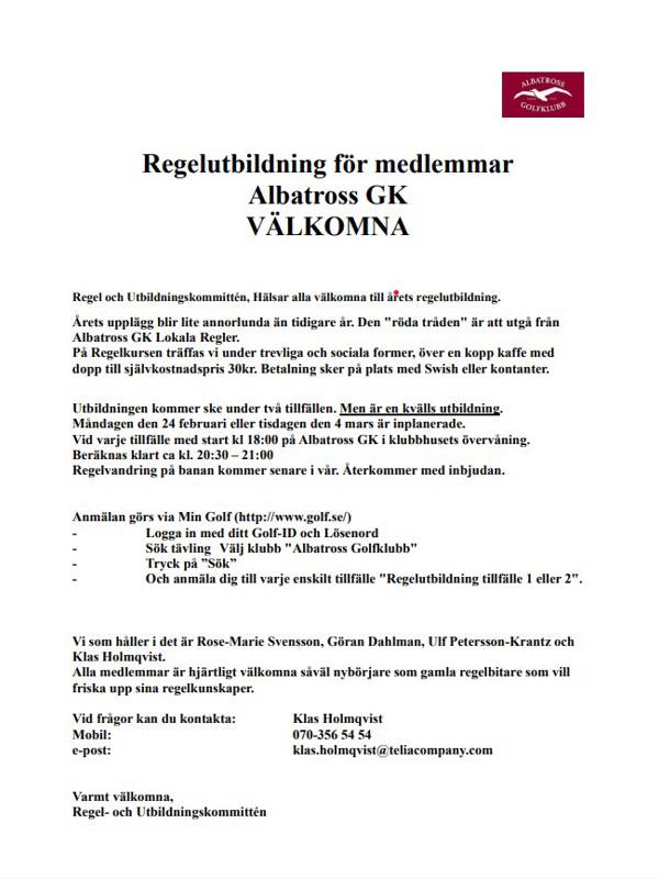 Regelutbildningar