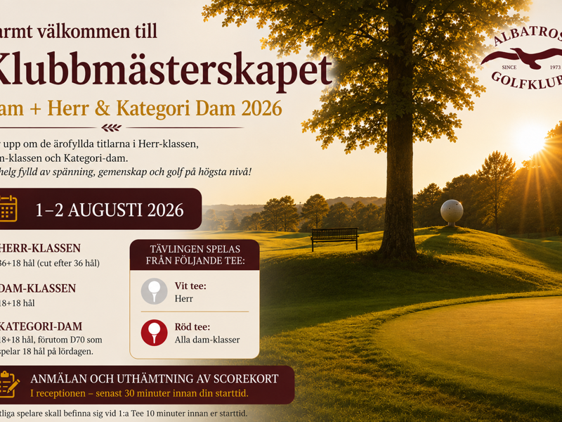 Klubbmästerskapet 2026