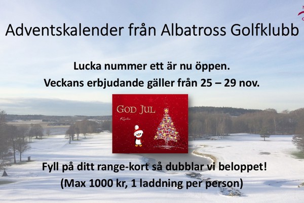 Adventskalendern lucka 1