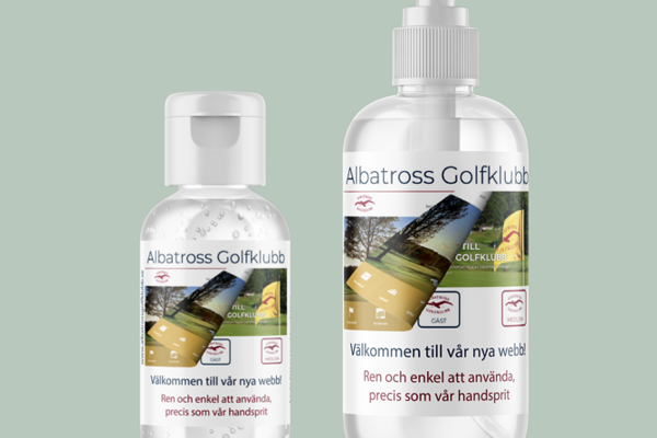 Handdesinfektion från Albatross Golfklubb