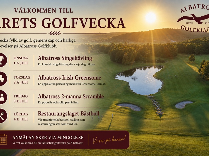 Golfveckan 2026