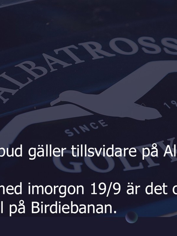 Information angående golfbilsförbud 