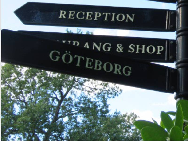 Receptionen håller stängt.